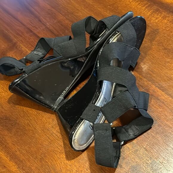 Laura Scott Nantucket Wedge Slingback Sandals Heel Size 6M - Picture 8 of 11